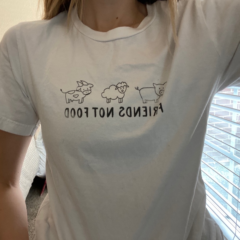 Vegan “Friends Are Not Food” Tee